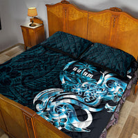 Asut Guam Chamorro Quilt Bed Set Guahan Seal Tattoo LT14 - Polynesian Pride