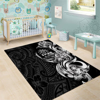 Attelong Guam Chamorro Area Rug Guahan Seal Tattoo LT14 - Polynesian Pride