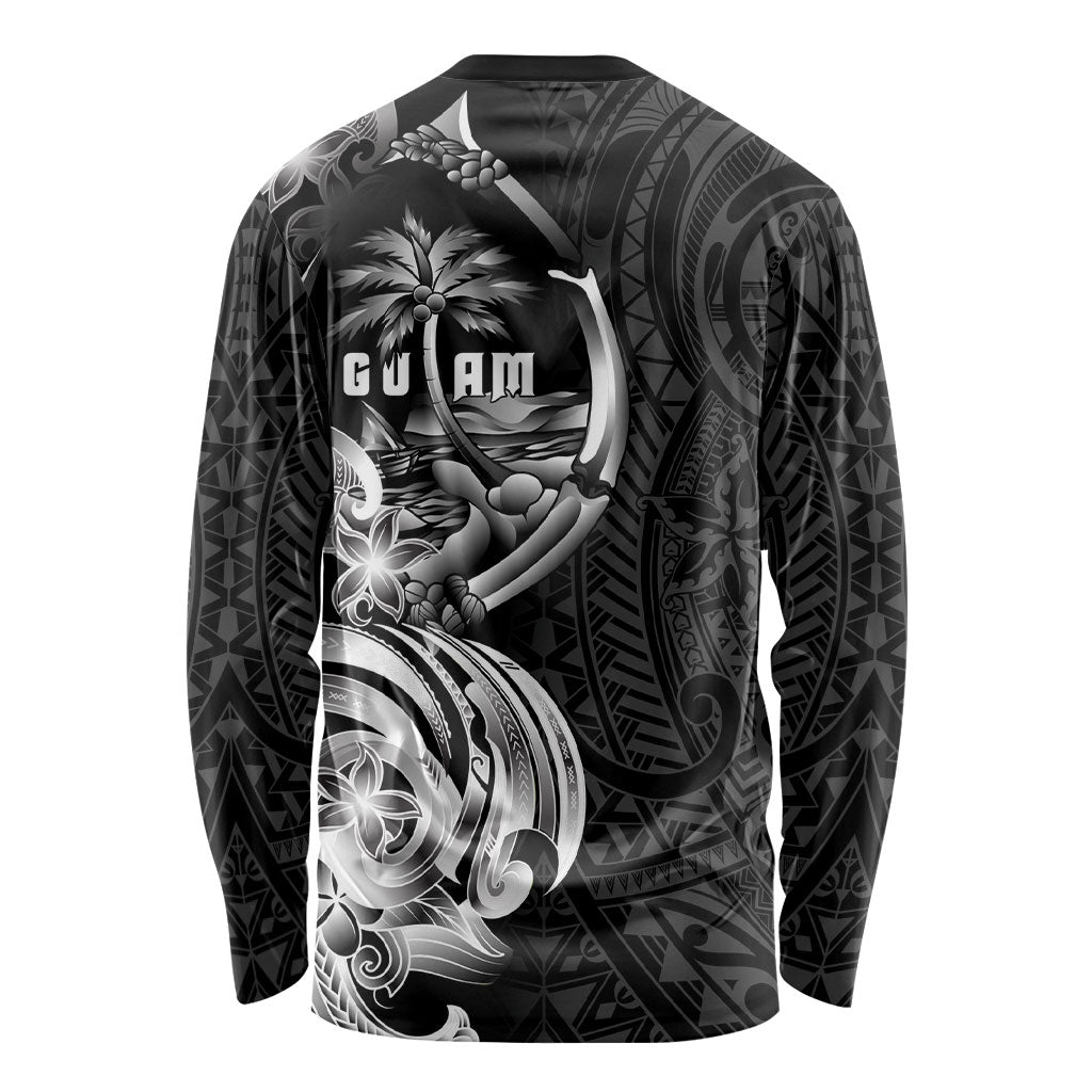 Attelong Guam Chamorro Long Sleeve Shirt Guahan Seal Tattoo LT14 - Polynesian Pride