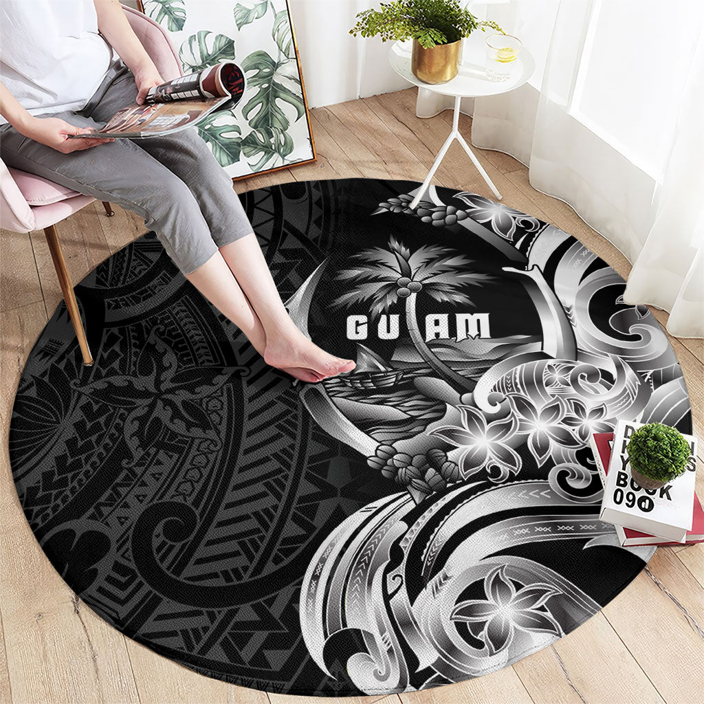 Attelong Guam Chamorro Round Carpet Guahan Seal Tattoo LT14 - Polynesian Pride