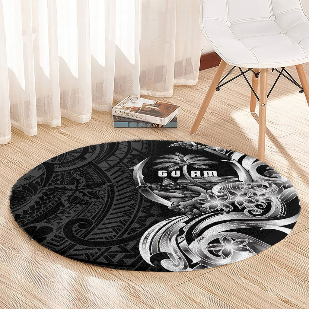 Attelong Guam Chamorro Round Carpet Guahan Seal Tattoo LT14 - Polynesian Pride