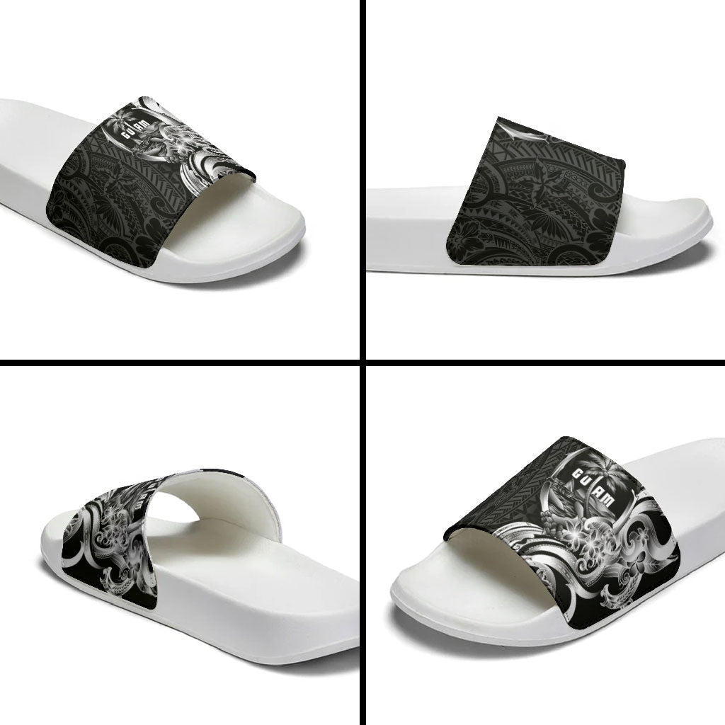 Attelong Guam Chamorro Slide Sandals Guahan Seal Tattoo LT14 - Polynesian Pride