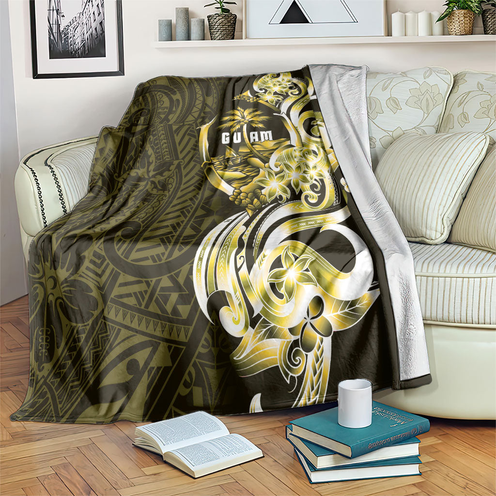 Amariyu Guam Chamorro Blanket Guahan Seal Tattoo LT14 Yellow - Polynesian Pride