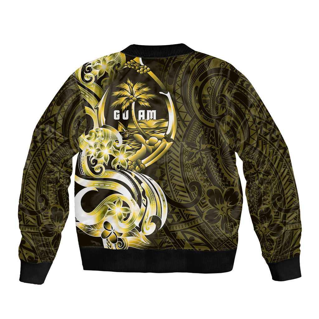Amariyu Guam Chamorro Bomber Jacket Guahan Seal Tattoo LT14 - Polynesian Pride