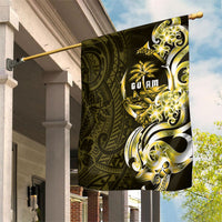 Amariyu Guam Chamorro Garden Flag Guahan Seal Tattoo LT14 House Flag Yellow - Polynesian Pride
