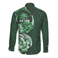 Betde Guam Chamorro Long Sleeve Button Shirt Guahan Seal Tattoo LT14 - Polynesian Pride
