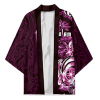 Kulot Di Rosa Guam Chamorro Kimono Guahan Seal Tattoo LT14 Unisex Pink - Polynesian Pride