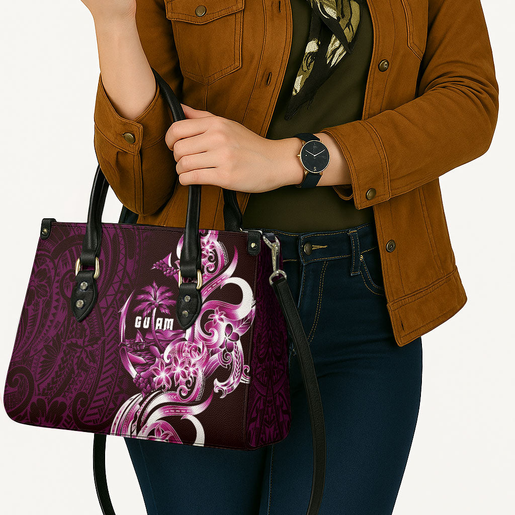 Kulot Di Rosa Guam Chamorro Leather Bag Guahan Seal Tattoo LT14 - Polynesian Pride