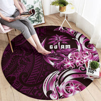 Kulot Di Rosa Guam Chamorro Round Carpet Guahan Seal Tattoo LT14 - Polynesian Pride