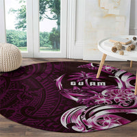 Kulot Di Rosa Guam Chamorro Round Carpet Guahan Seal Tattoo LT14 - Polynesian Pride