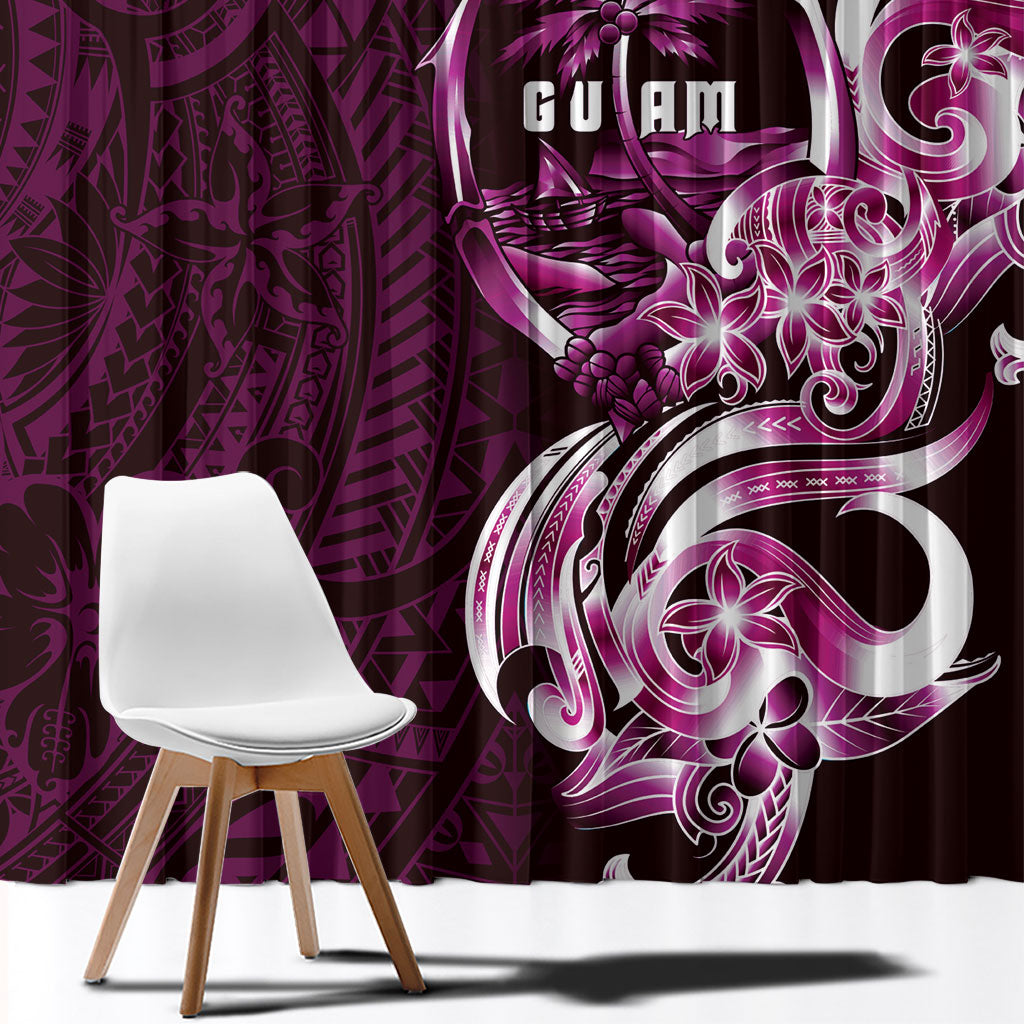 Kulot Di Rosa Guam Chamorro Window Curtain Guahan Seal Tattoo LT14 - Polynesian Pride
