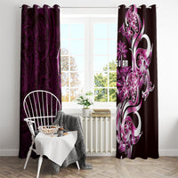 Kulot Di Rosa Guam Chamorro Window Curtain Guahan Seal Tattoo LT14 - Polynesian Pride