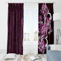 Kulot Di Rosa Guam Chamorro Window Curtain Guahan Seal Tattoo LT14 - Polynesian Pride