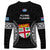 Fiji Rugby Long Sleeve Shirt 2023 Fijian Tapa Pattern World Cup Black LT14 - Polynesian Pride