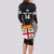 Custom Fiji Rugby Long Sleeve Bodycon Dress 2023 Fijian Tapa Pattern World Cup Black LT14 - Polynesian Pride