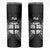 Fiji Rugby Skinny Tumbler Fijian Tapa Pattern World Cup Black