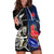 New Zealand And France Rugby Hoodie Dress All Black With Les Bleus Together 2023 World Cup LT14 Black - Polynesian Pride