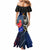 New Zealand And France Rugby Mermaid Dress All Black With Les Bleus Together 2023 World Cup LT14 - Polynesian Pride