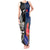 New Zealand And France Rugby Tank Maxi Dress All Black With Les Bleus Together 2023 World Cup LT14 Women Black - Polynesian Pride