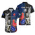 Custom New Zealand And France Rugby Hawaiian Shirt All Black With Les Bleus Together 2023 World Cup LT14 - Polynesian Pride