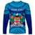 Personalised Fiji Long Sleeve Shirt Unique Fijian Tapa Pattern With Coat Of Arms LT14 - Polynesian Pride