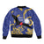 Nauru Angam Day Bomber Jacket Naoero Frigate Bird Polynesian Pattern