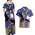 Nauru Angam Day Couples Matching Off Shoulder Maxi Dress and Hawaiian Shirt Naoero Frigate Bird Polynesian Pattern