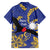 Nauru Angam Day Family Matching Off Shoulder Maxi Dress and Hawaiian Shirt Naoero Frigate Bird Polynesian Pattern