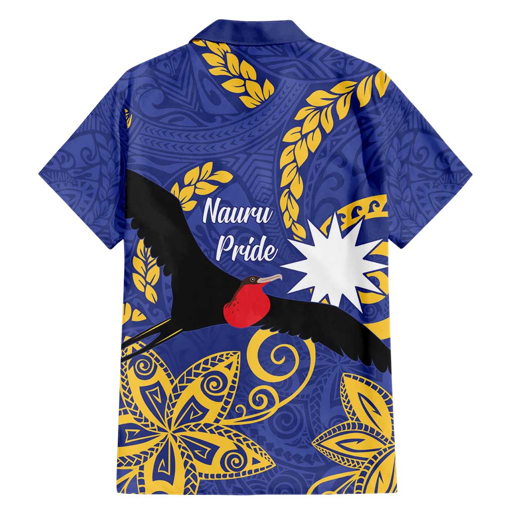 Nauru Angam Day Hawaiian Shirt Naoero Frigate Bird Polynesian Pattern LT14 - Polynesian Pride