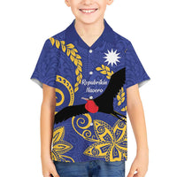 Nauru Angam Day Hawaiian Shirt Naoero Frigate Bird Polynesian Pattern LT14 - Polynesian Pride