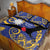 Nauru Angam Day Quilt Bed Set Naoero Frigate Bird Polynesian Pattern