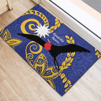 Nauru Angam Day Rubber Doormat Naoero Frigate Bird Polynesian Pattern LT14 - Polynesian Pride
