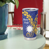 Nauru Angam Day Tumbler Cup Naoero Frigate Bird Polynesian Pattern LT14 - Polynesian Pride