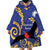 Nauru Angam Day Wearable Blanket Hoodie Naoero Frigate Bird Polynesian Pattern