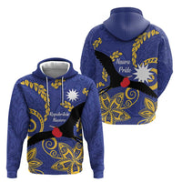 Nauru Angam Day Zip Hoodie Naoero Frigate Bird Polynesian Pattern LT14 - Polynesian Pride
