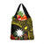 Gold Nauru Grocery Bag Naoero Map With Polynesian Tropical Flowers