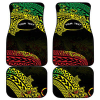 Personalised Nukuoro Atoll Car Mats Polynesian Tattoo Curves Reggae Version LT14 - Polynesian Pride