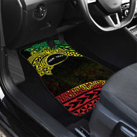 Personalised Nukuoro Atoll Car Mats Polynesian Tattoo Curves Reggae Version LT14 - Polynesian Pride