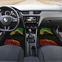 Personalised Nukuoro Atoll Car Mats Polynesian Tattoo Curves Reggae Version LT14 Set 2pcs - Front Reggae - Polynesian Pride