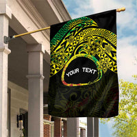Personalised Nukuoro Atoll Garden Flag Polynesian Tattoo Curves Reggae Version LT14 House Flag Reggae - Polynesian Pride