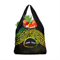 Personalised Nukuoro Atoll Grocery Bag Polynesian Tattoo Curves Reggae Version LT14 1-pack One Size Reggae - Polynesian Pride