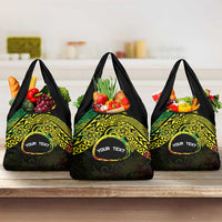 Personalised Nukuoro Atoll Grocery Bag Polynesian Tattoo Curves Reggae Version LT14 3-pack One Size Reggae - Polynesian Pride