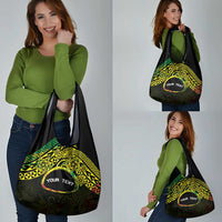 Personalised Nukuoro Atoll Grocery Bag Polynesian Tattoo Curves Reggae Version LT14 - Polynesian Pride