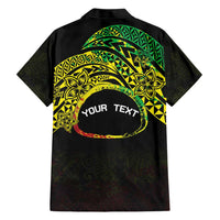 Personalised Nukuoro Atoll Hawaiian Shirt Polynesian Tattoo Curves Reggae Version LT14 - Polynesian Pride
