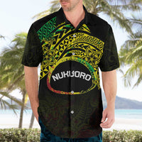 Personalised Nukuoro Atoll Hawaiian Shirt Polynesian Tattoo Curves Reggae Version LT14 - Polynesian Pride