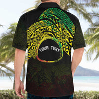 Personalised Nukuoro Atoll Hawaiian Shirt Polynesian Tattoo Curves Reggae Version LT14 - Polynesian Pride