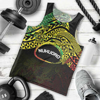 Personalised Nukuoro Atoll Men Tank Top Polynesian Tattoo Curves Reggae Version LT14 - Polynesian Pride