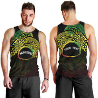 Personalised Nukuoro Atoll Men Tank Top Polynesian Tattoo Curves Reggae Version LT14 - Polynesian Pride