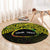 Personalised Nukuoro Atoll Round Carpet Polynesian Tattoo Curves Reggae Version