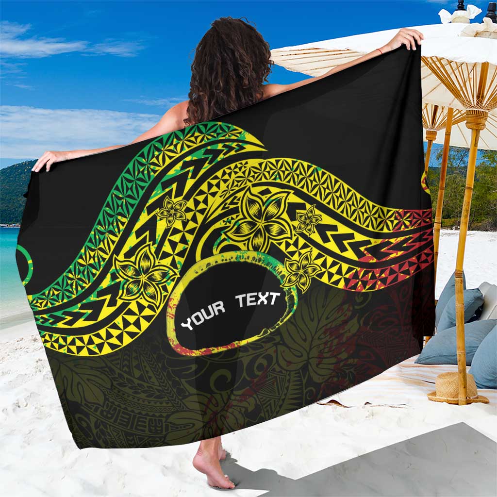 Personalised Nukuoro Atoll Sarong Polynesian Tattoo Curves Reggae Version LT14 One Size 44 x 66 inches Reggae - Polynesian Pride